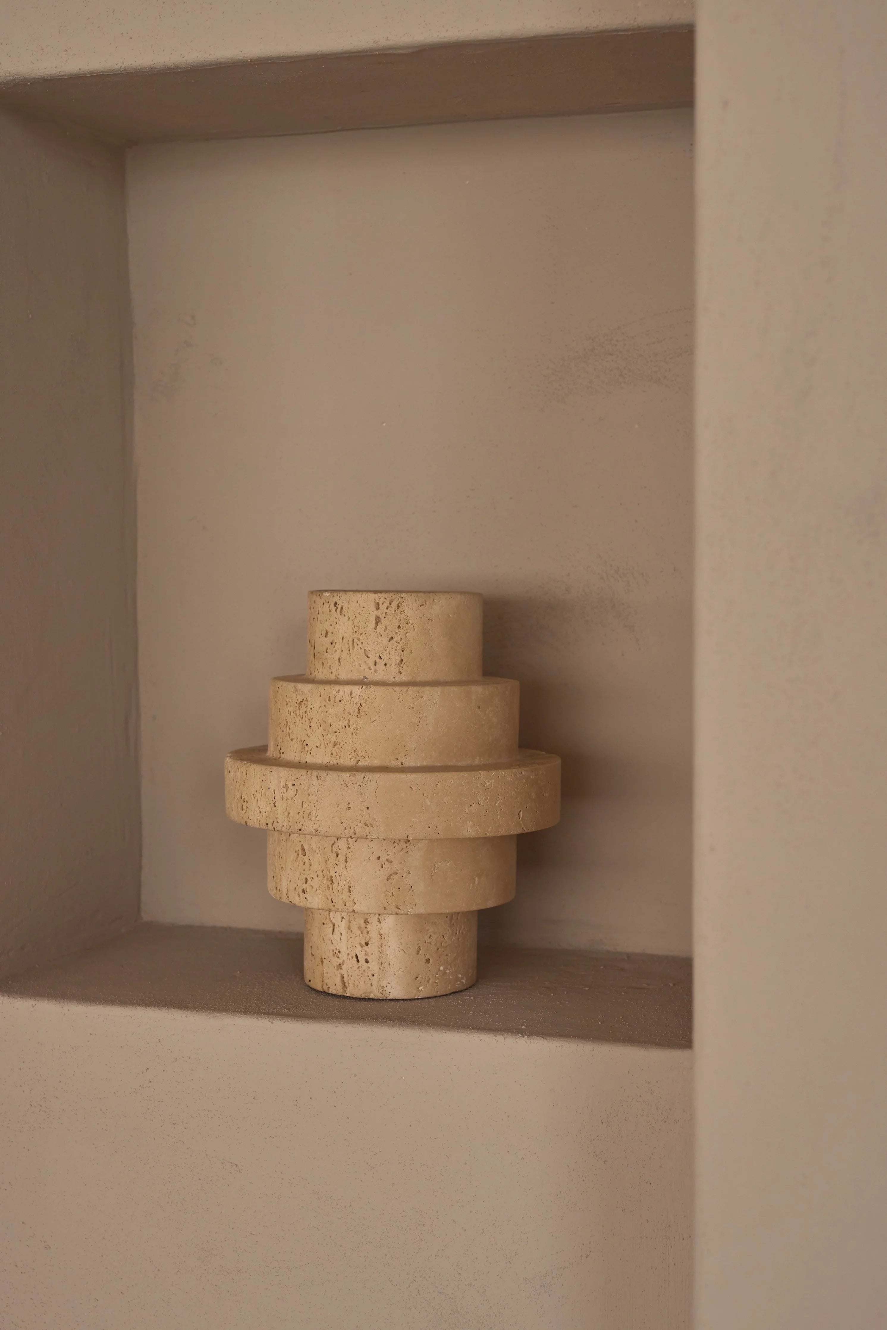 Travertin Vase Agano M