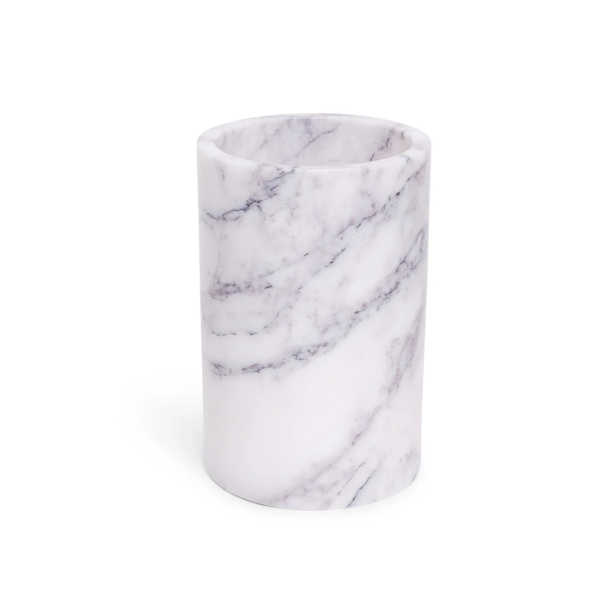 Marmor Vase/Weinkühler Weiß Ø12×18 cm