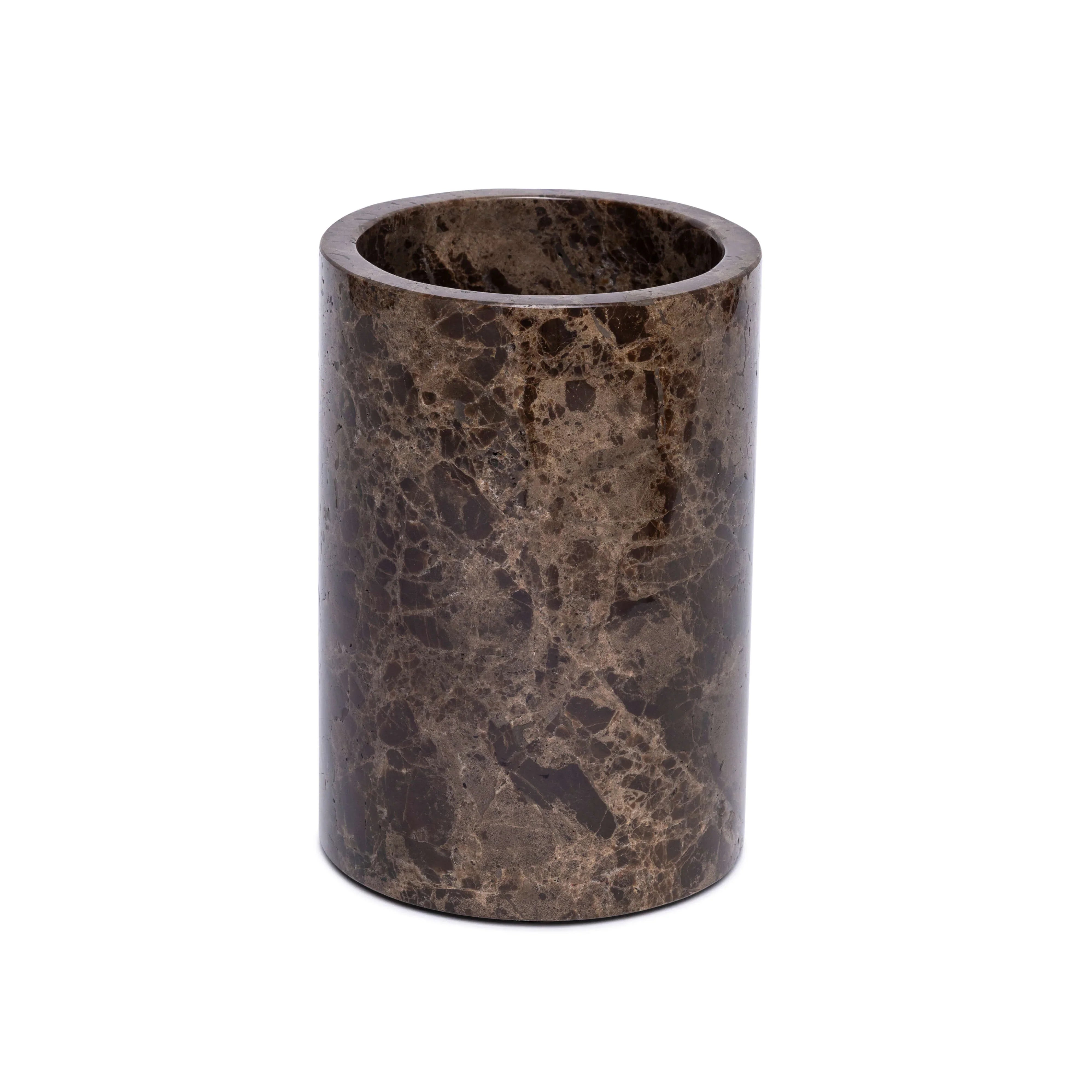Marmor Vase/Weinkühler Braun Ø12×18 cm
