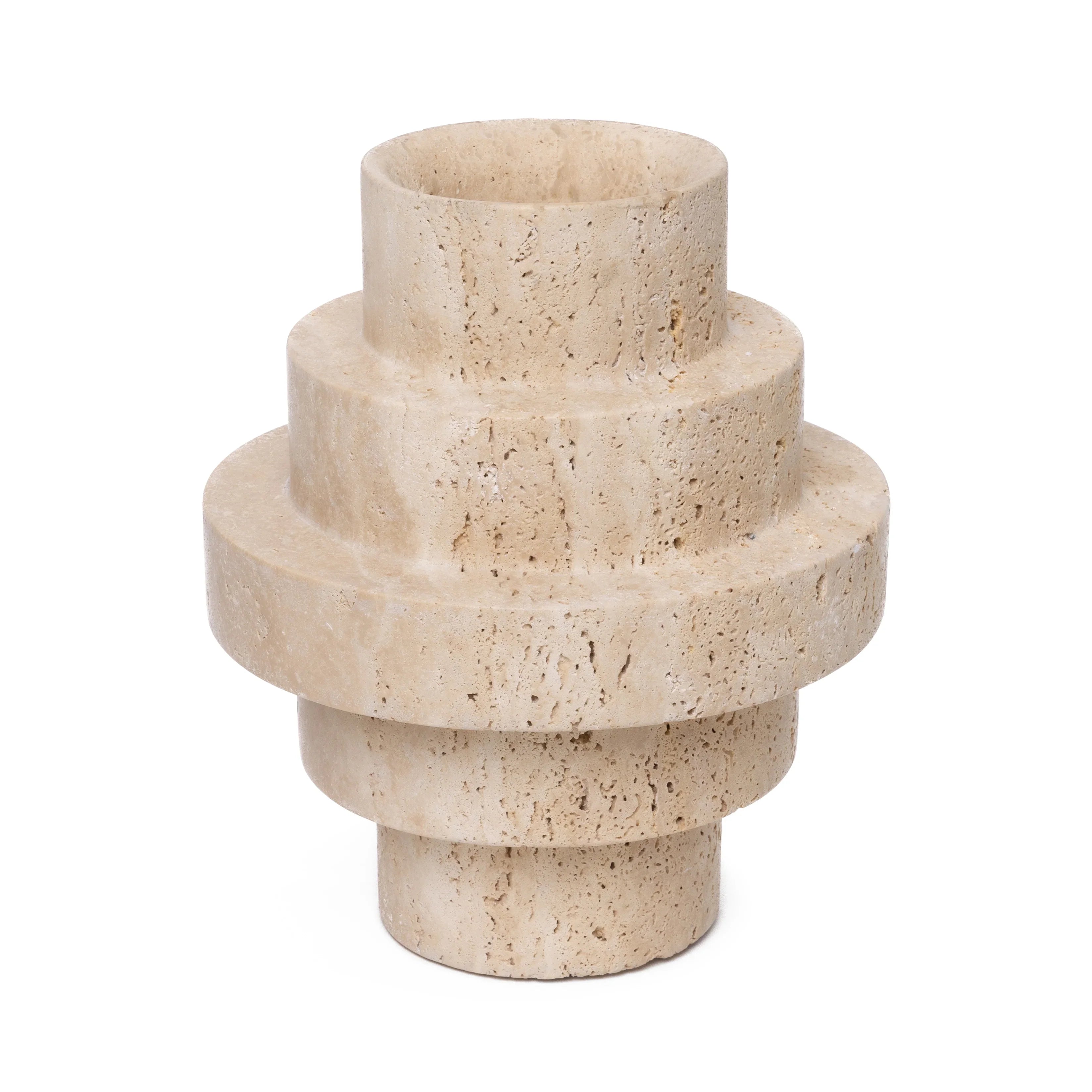 Travertin Vase Agano M
